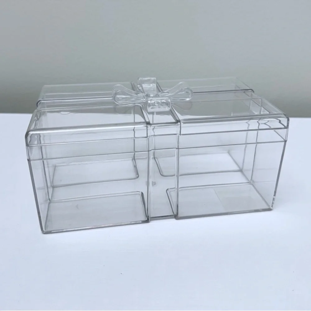 NEW Target Bullseye Playground Christmas 2025 Clear Acrylic Gift Box with Bow